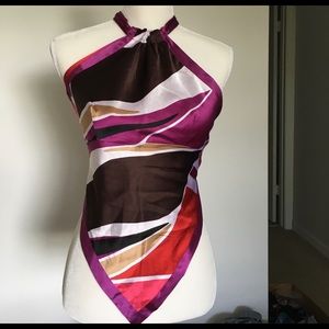 COPY - NWT Bebe reversible scarf top size XS